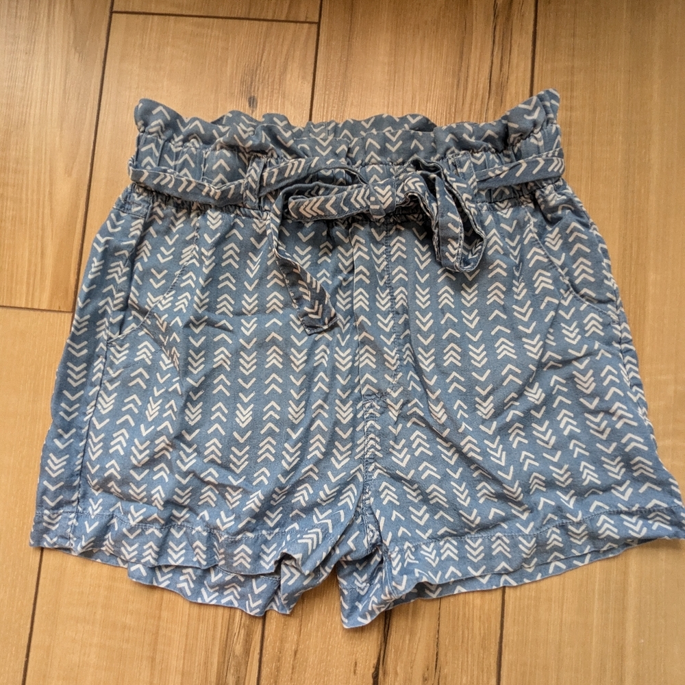 Thread + Supply Blue Paperbag Shorts